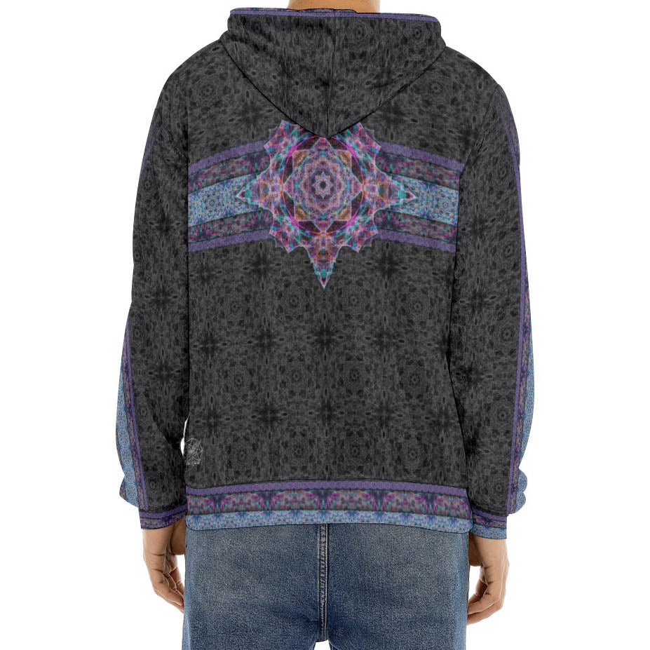 Veil Nebula Mandala Crushed Velvet Hoodie