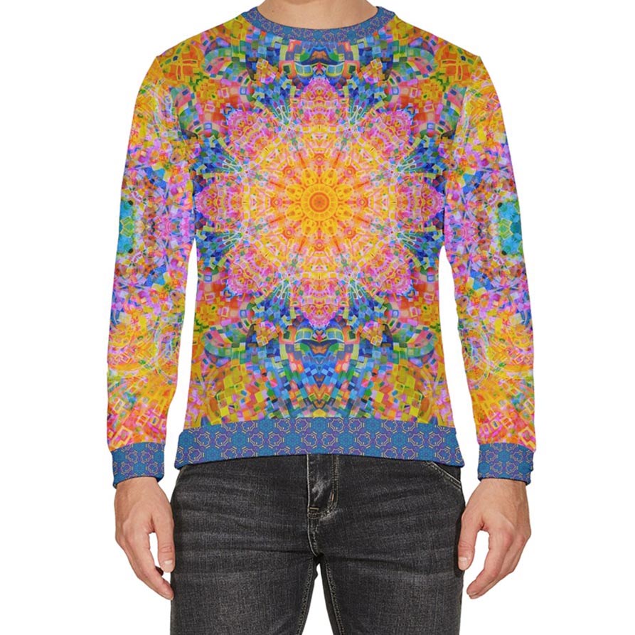 Traveling Waves Velour Sweater