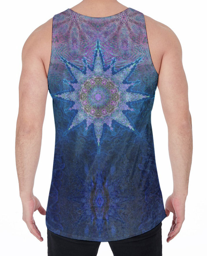 Jupiter Zebra Star Crushed Velvet Tank Top