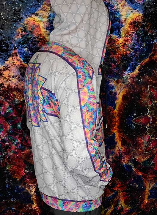 64 Point Star Tetrahedron Day Trip Premium Zip Hoodie