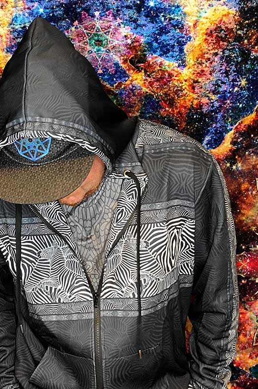 Zebra Reflections Premium Zip Hoodie