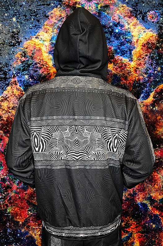 Zebra Reflections Premium Zip Hoodie