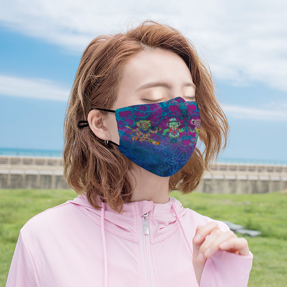 Dancing Bears Face Mask w/ 2 Filters