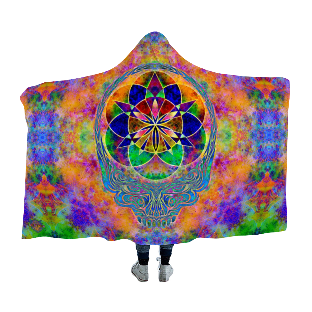 Tie-Die Stealie Hooded Blanket Cloak