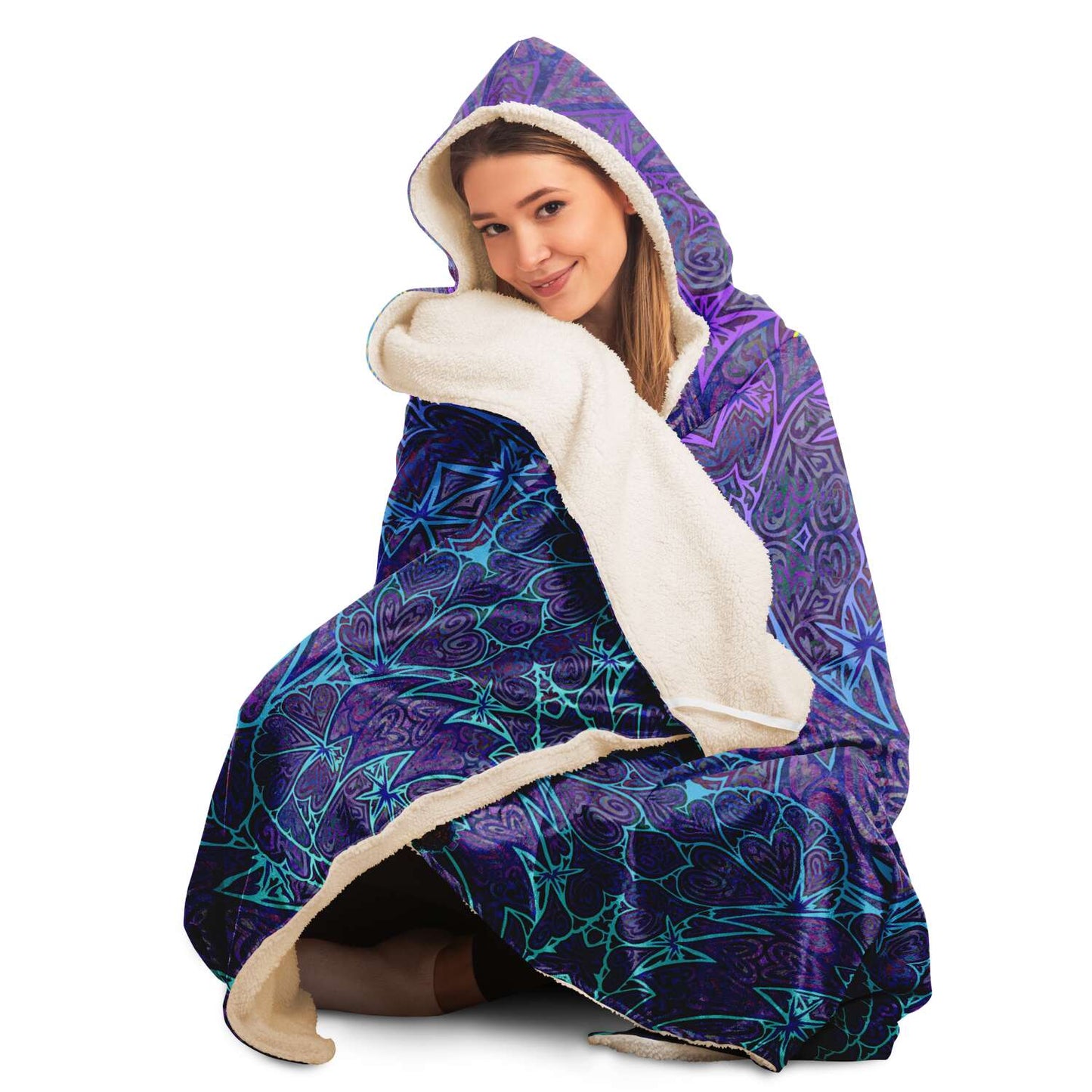Heart of Gold Hooded Blanket