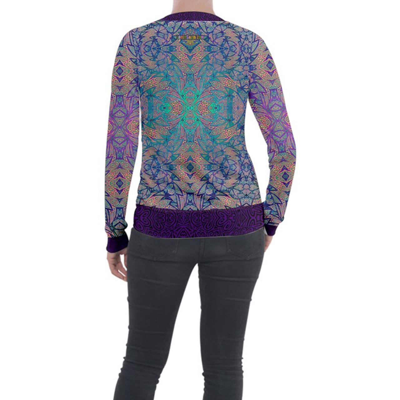 Heart Bolt Velvet Zip Up Jacket