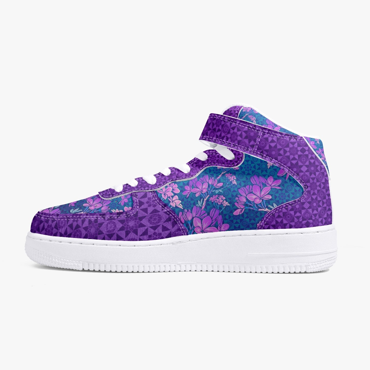 Plumeria Tesseract High-Top Sneakers