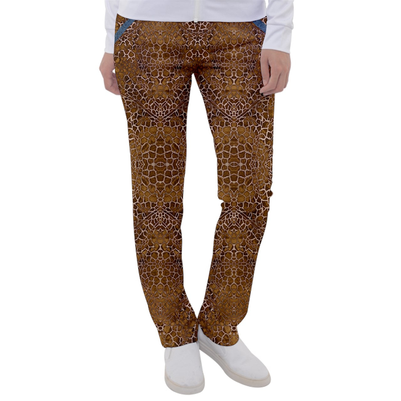 Giraffe Pleather Casual Pants