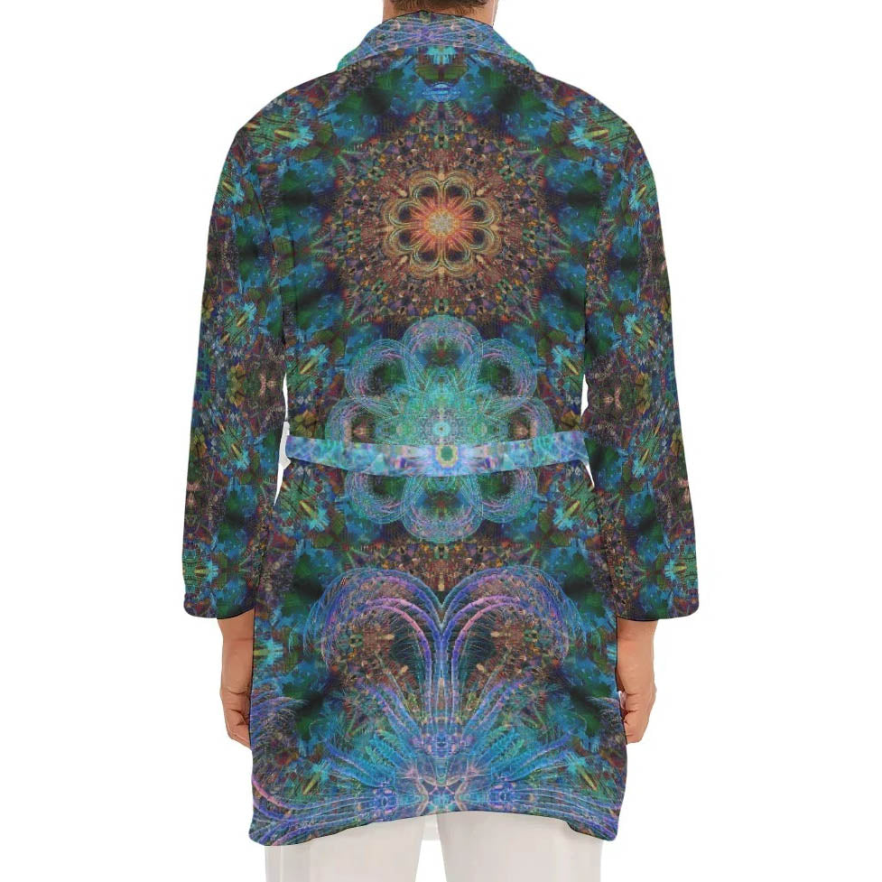 Scarab Mandala Plush Fleece Robe
