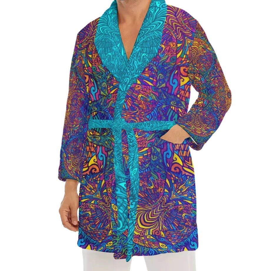 Torus Energy Field Plush Fleece Robe