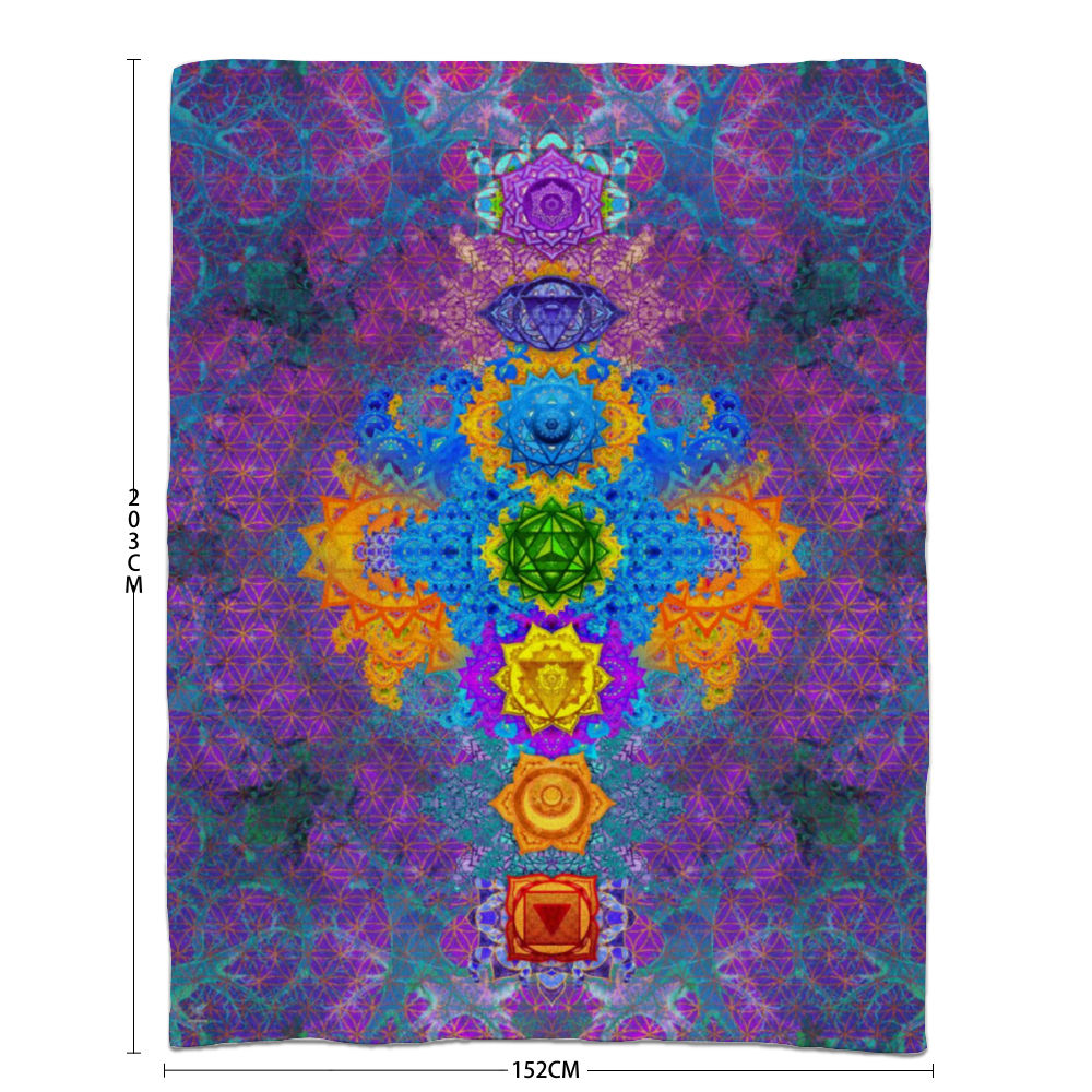 Chakra Awakening Sherpa Blanket
