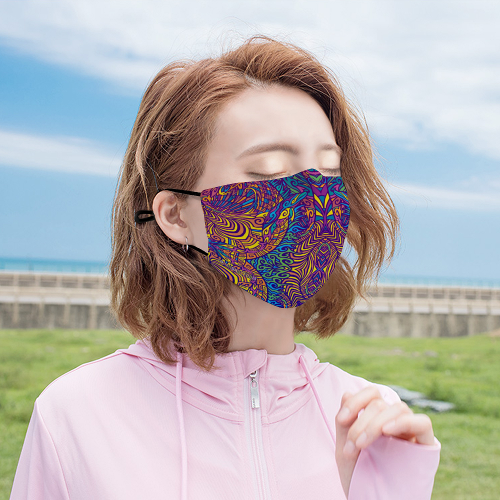 Dolphin Queen Face Mask w/ 2 Filters
