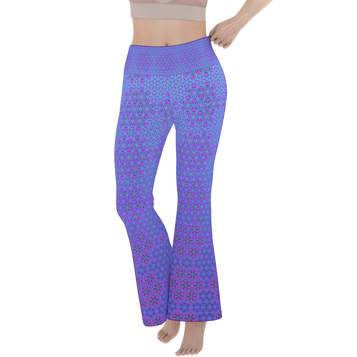 Flower of Life Flare Yoga Pants