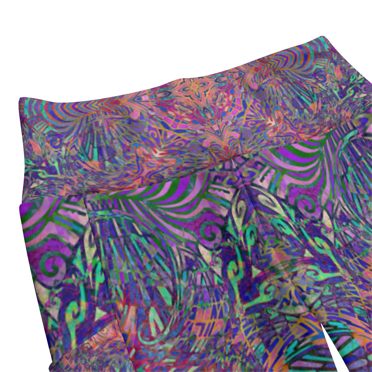 Flamingo Torus High Waist Leggings With Side Pockets