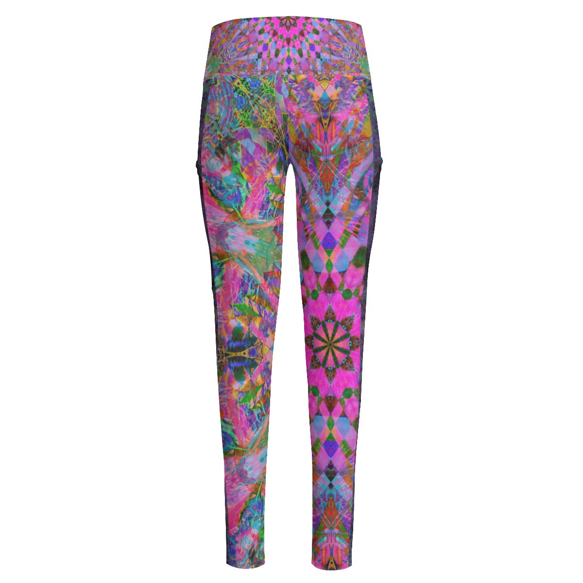 Skater Girl High Waist Leggings With Side Pockets