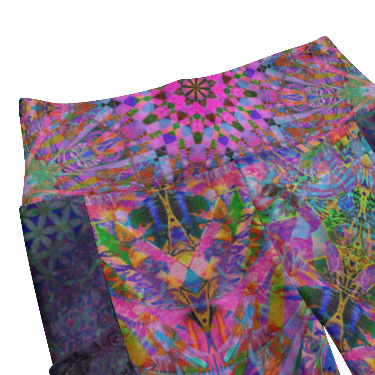 Skater Girl High Waist Leggings With Side Pockets