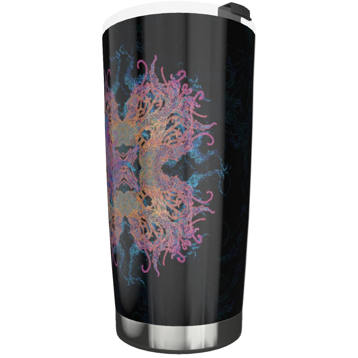 Psychedelic Jellyfish Mandala Stainless Steel Tumbler 20oz
