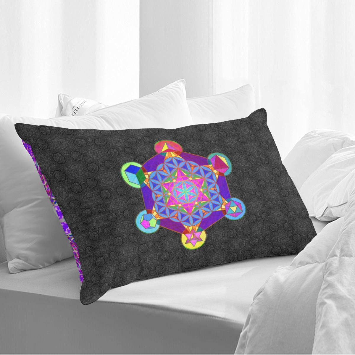 Metatrons Cube Double Side Printing Pillow Cover(1PC)