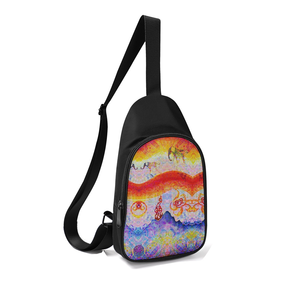 Elephants Journey Chest Bag
