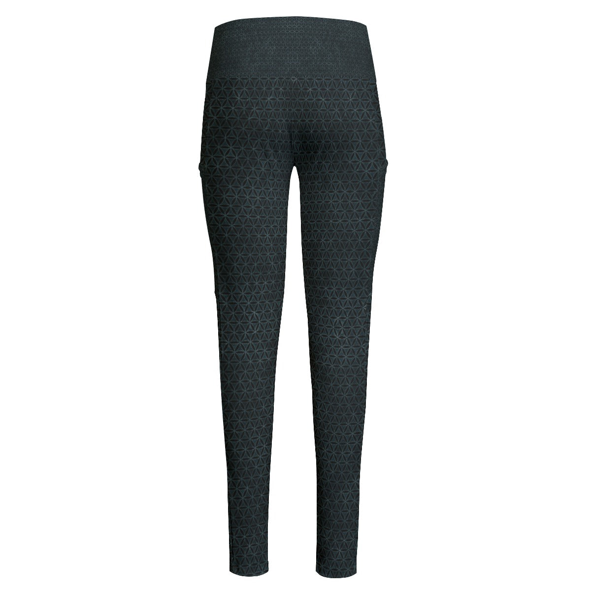 Flower of Life High Waist Leggings With Side Pockets