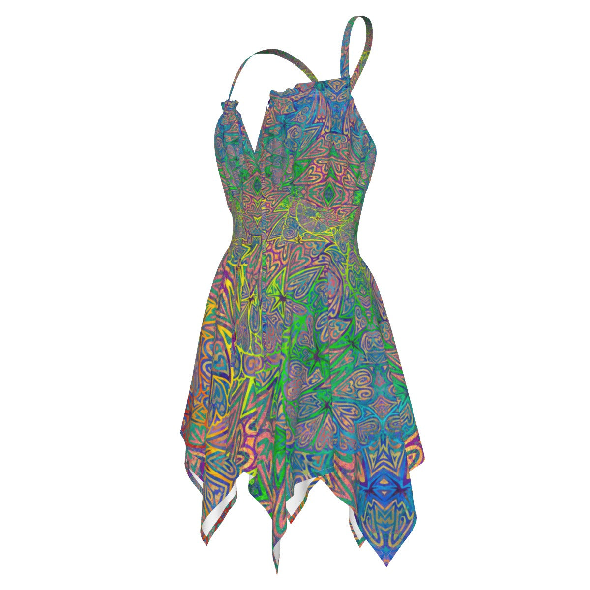 Rainbow Hearts Fairy 6 point Dress