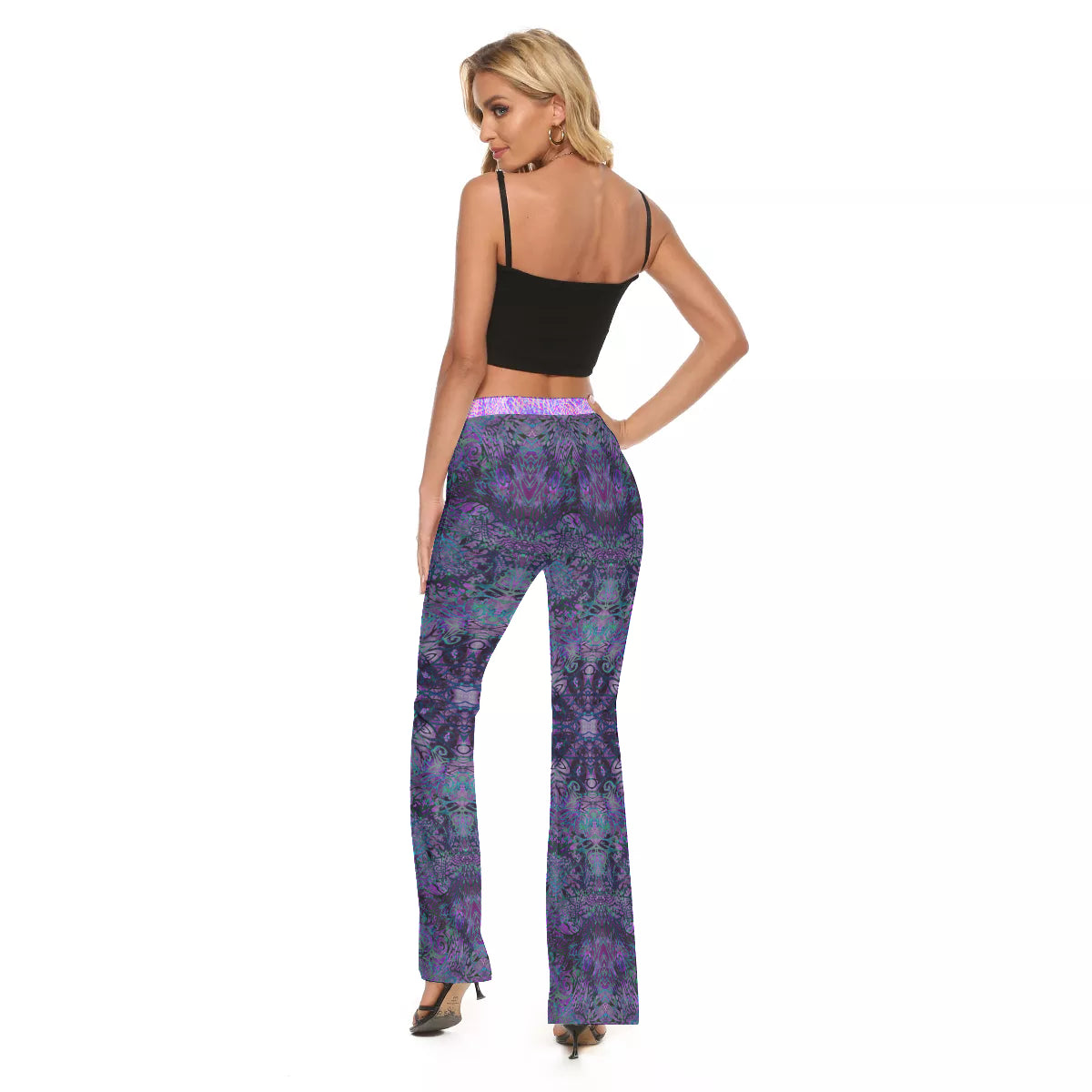 Purple Octopus Flare Leggings