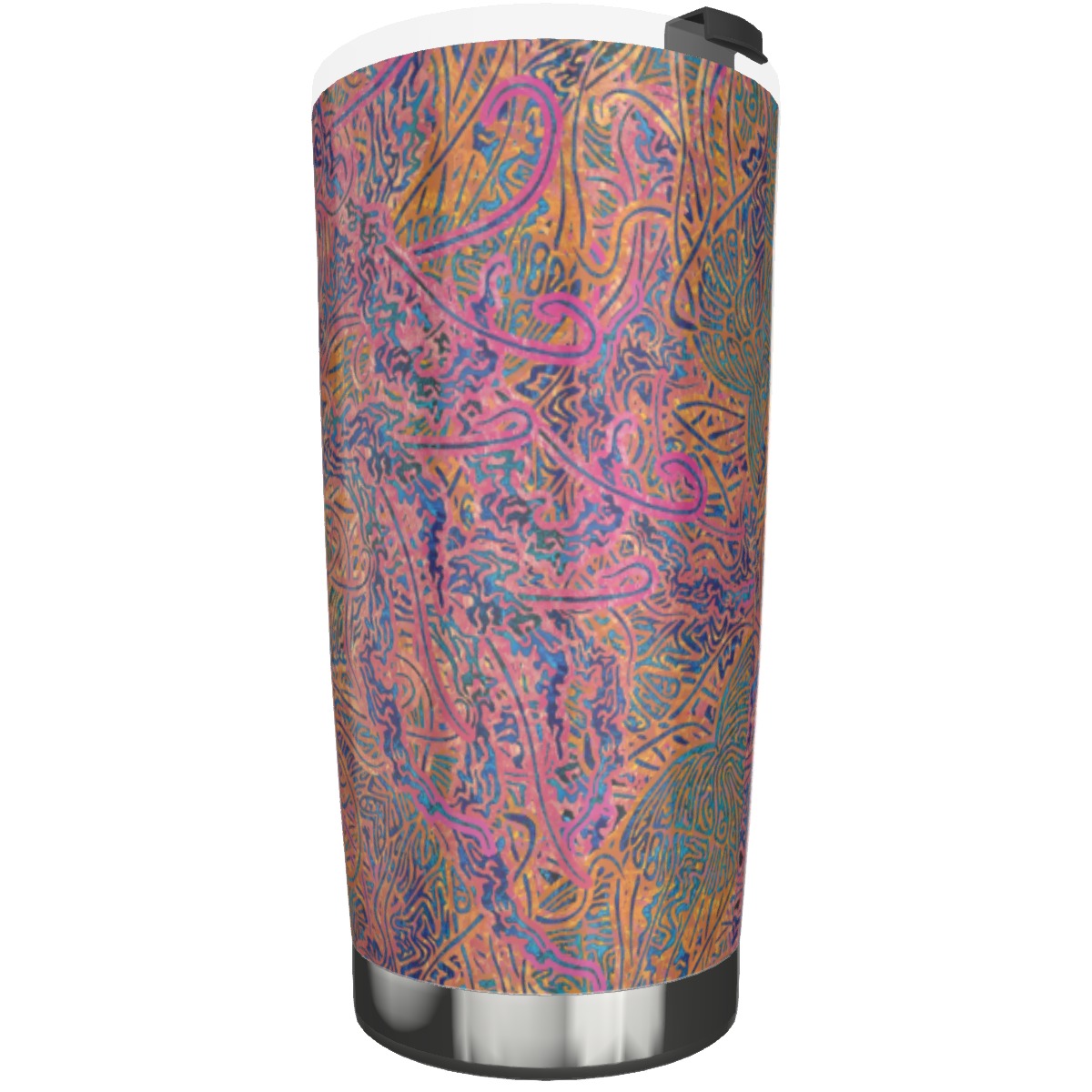 Psychedelic Jellyfish Stainless Steel Tumbler 20oz