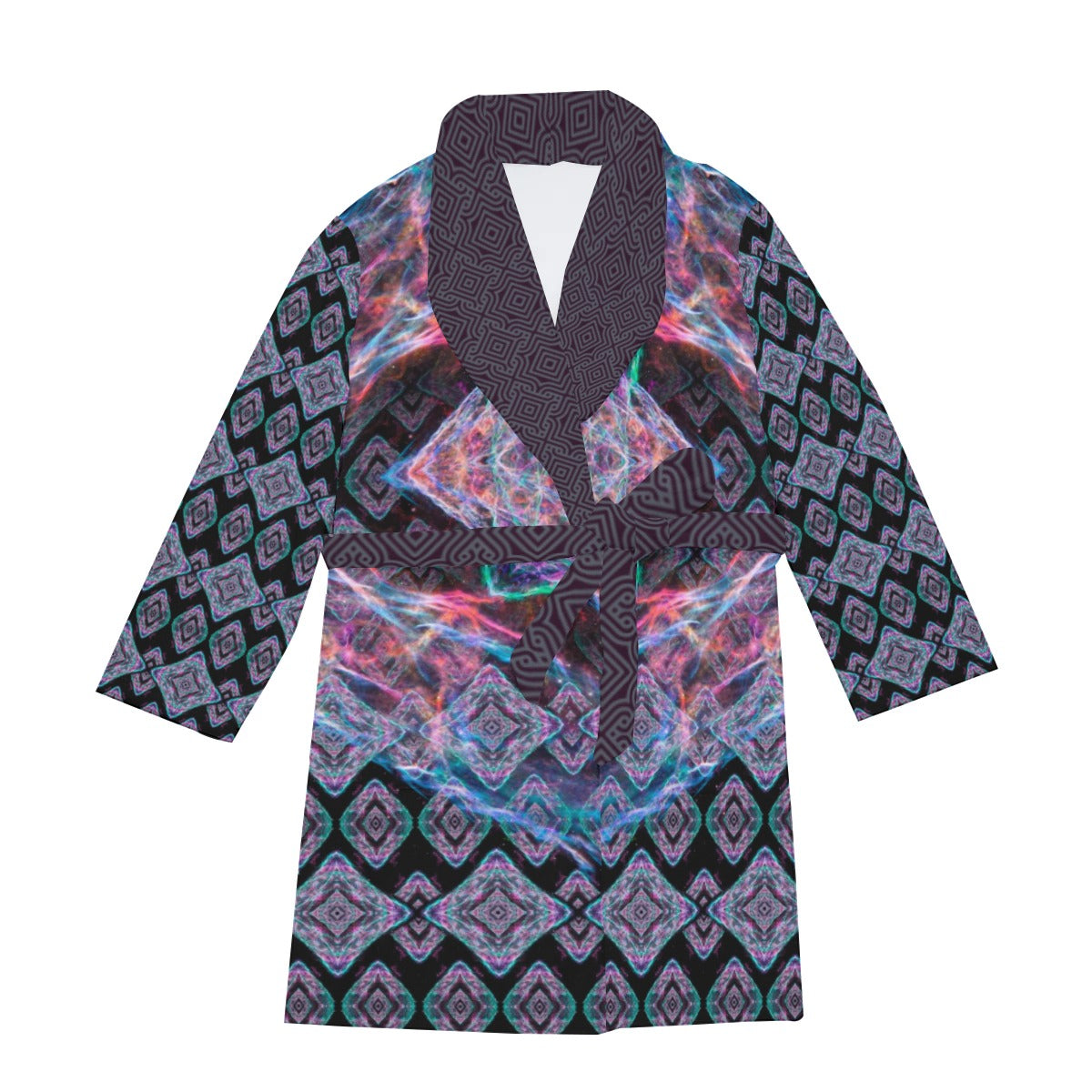 All-Over Print Men's Thicken Robe