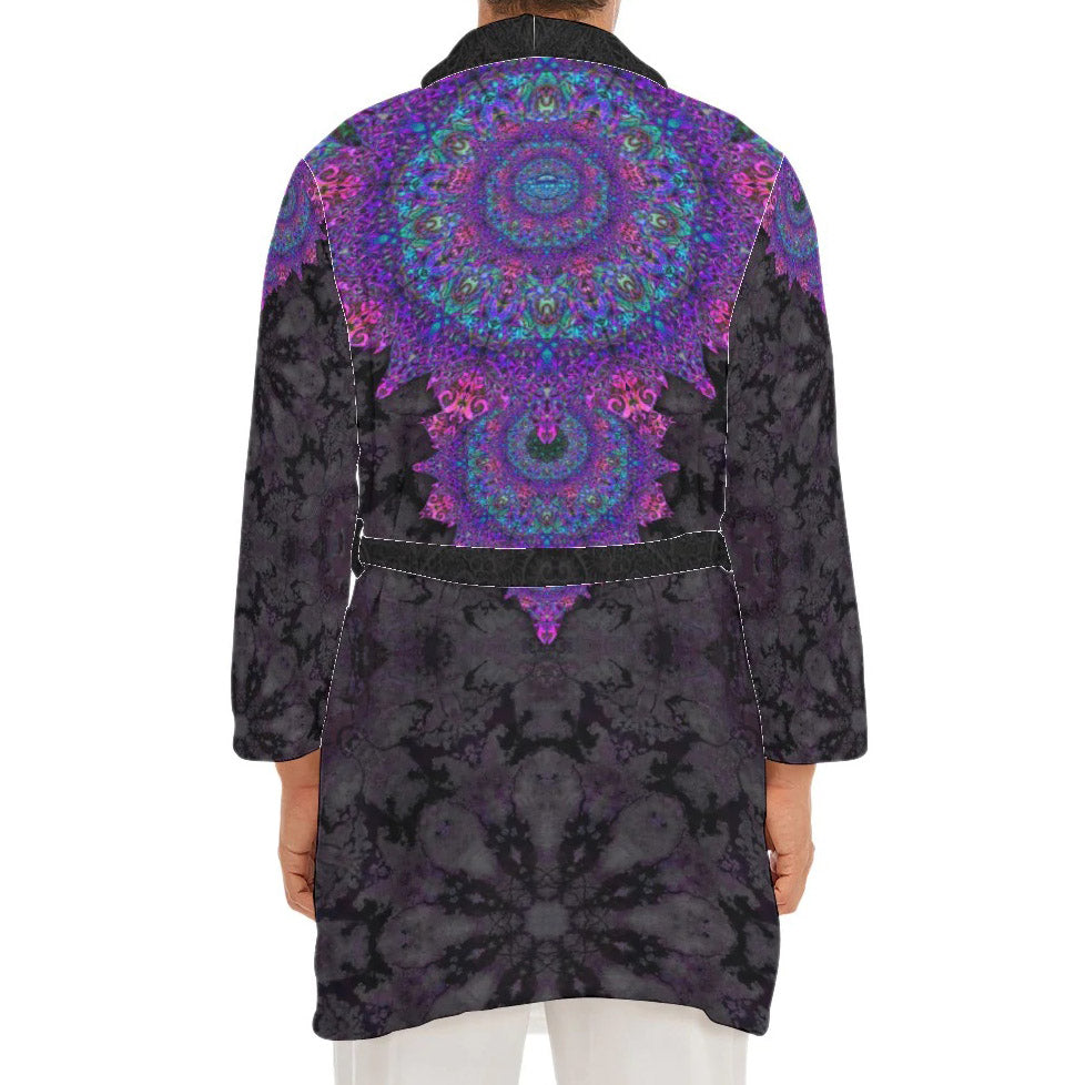 Sea Flower Drop Plush Fleece Robe