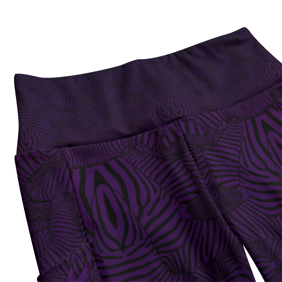 Royal Zebra High Waist Leggings With Side Pockets