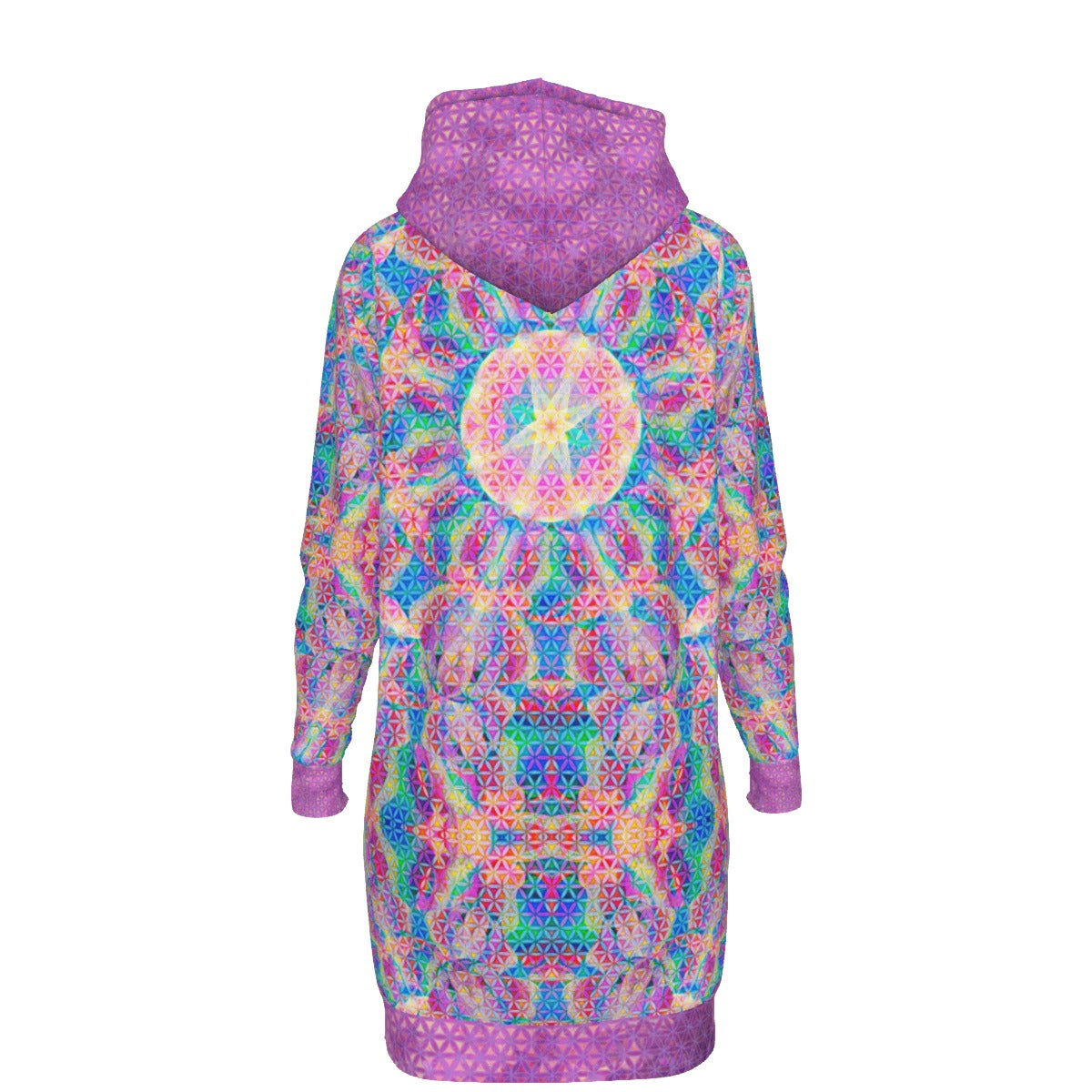 Rainbow Elephant Love Hoodie Dress