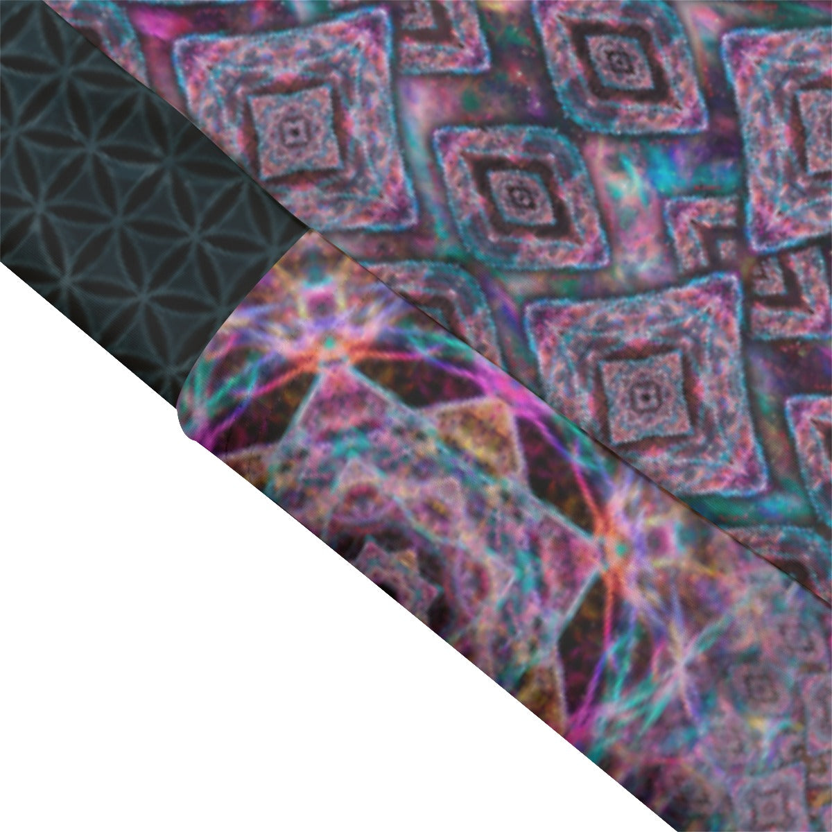 Diamond Veil High Waist Leggings With Side Pockets