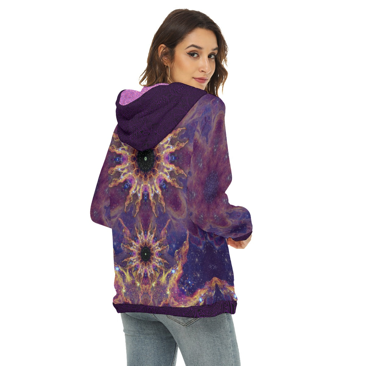Star Fire Plush Fleece Hoodie