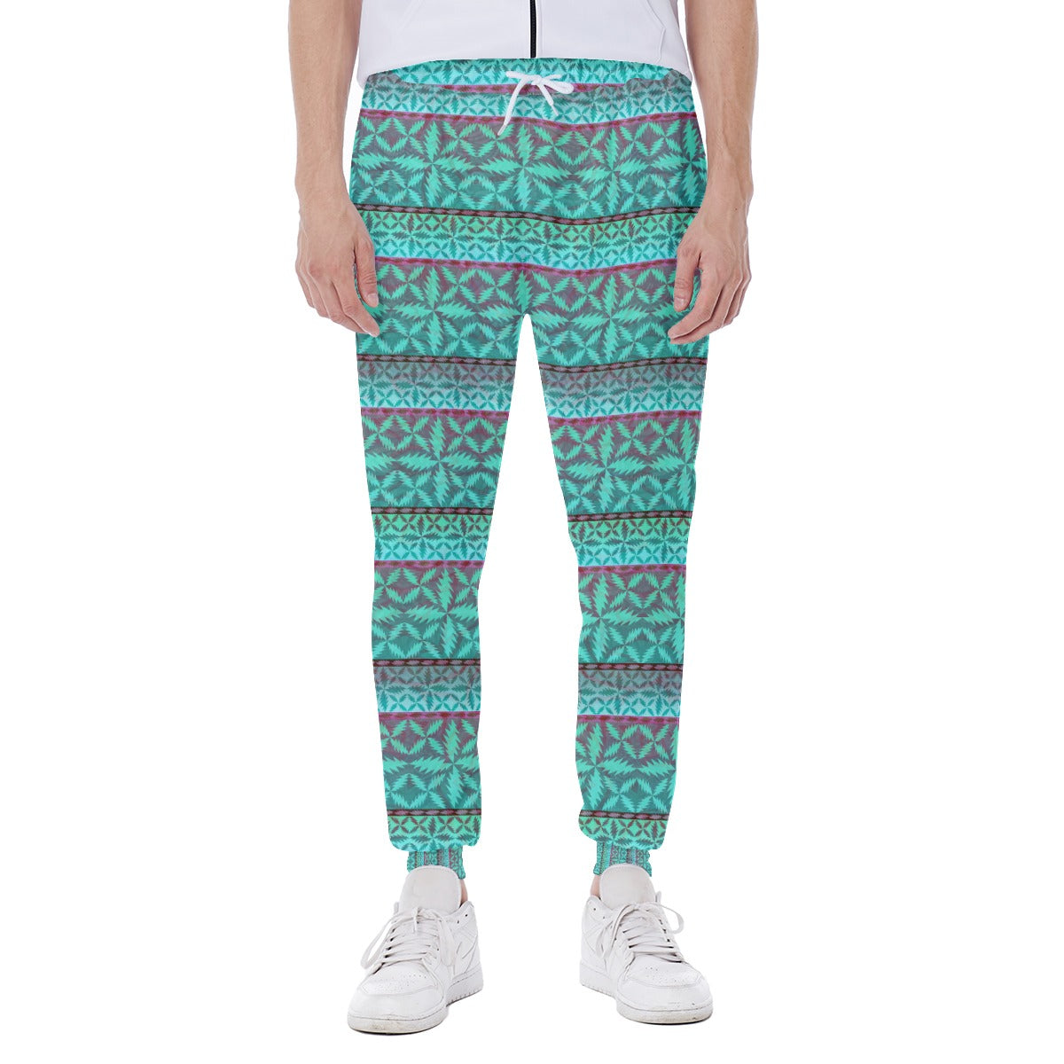 13 Point Teal Compass Joggers