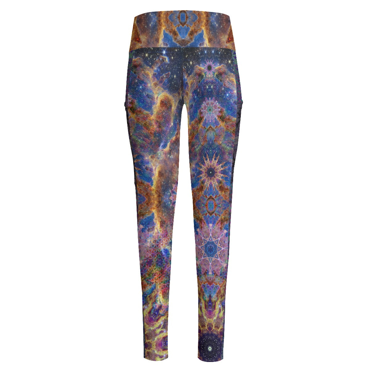 Pillars of Creation Mandala High Waist Leggings With Side Pockets