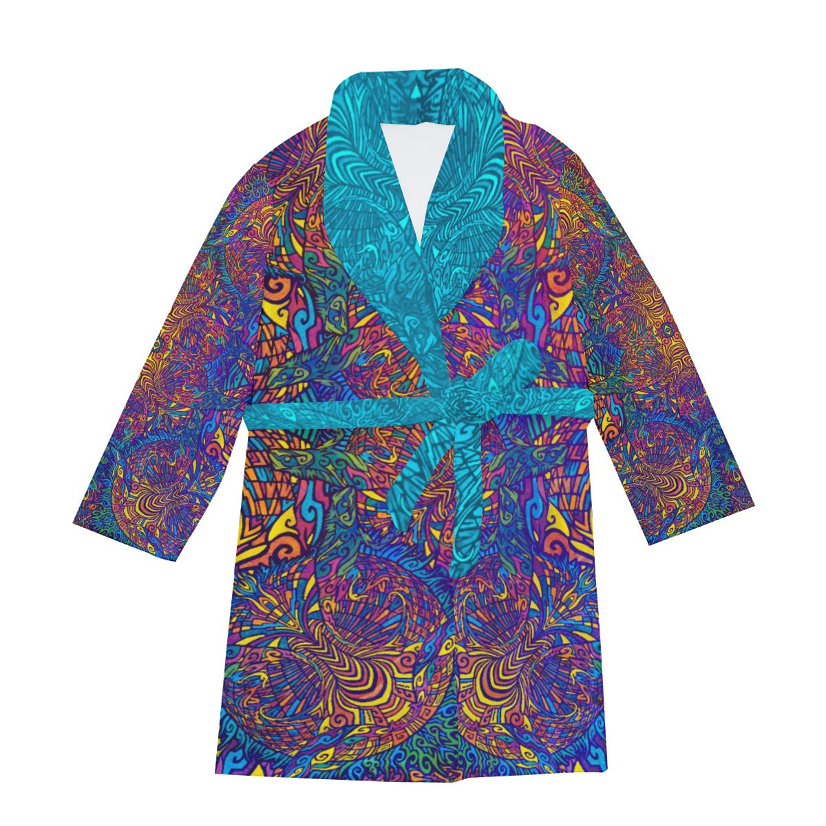 All-Over Print Men's Thicken Robe