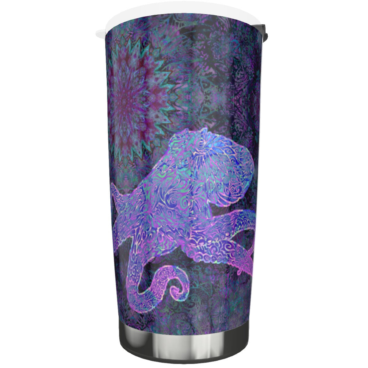 Pink Octopus Stainless Steel Tumbler 20oz