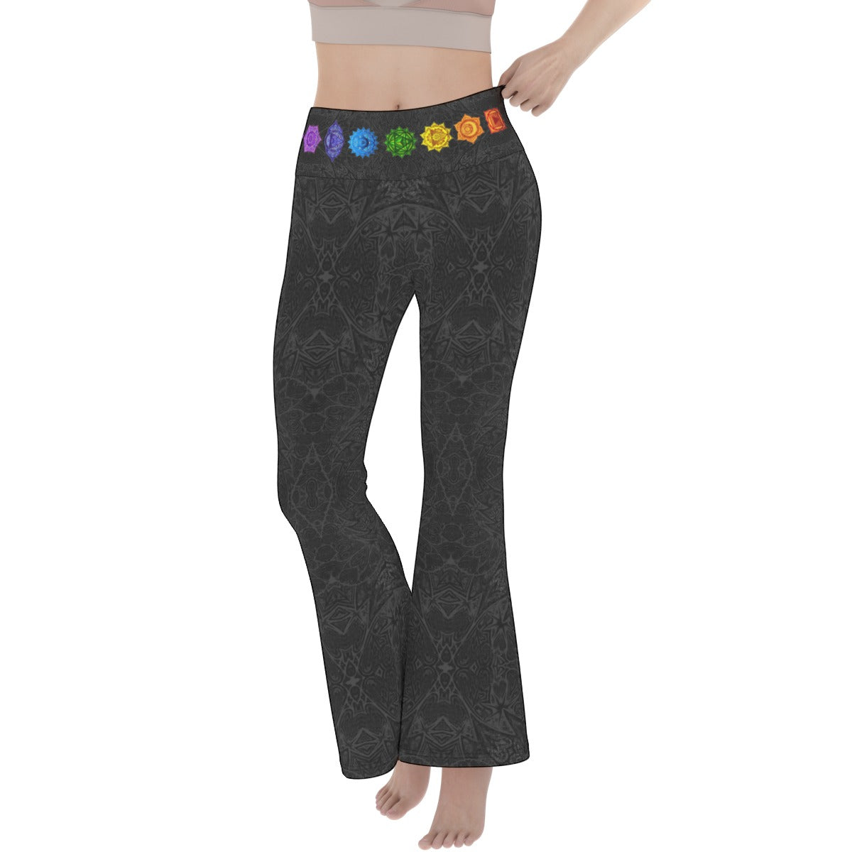 Chakra Belt Flare Yoga Pants
