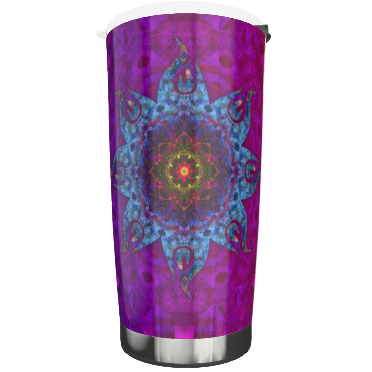 Blue Flame Mandala Stainless Steel Tumbler 20oz