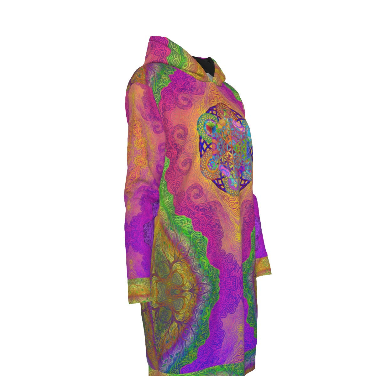 Metatrons Jungle Cube Hoodie Dress