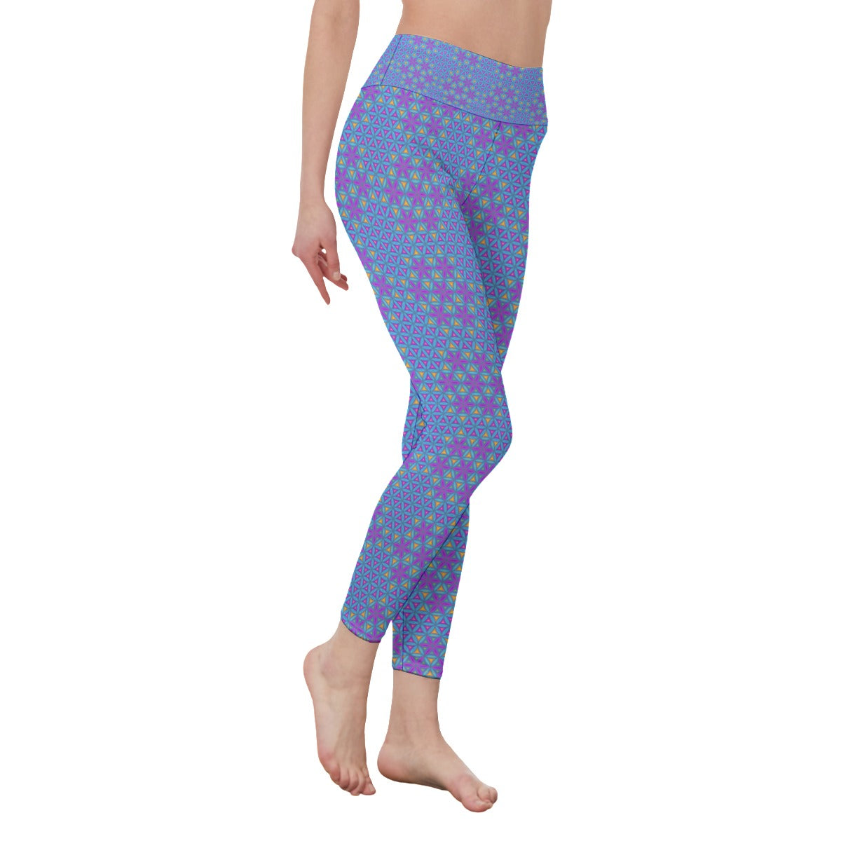 Honeycomb Flower of Life Mid-Rise Leggings