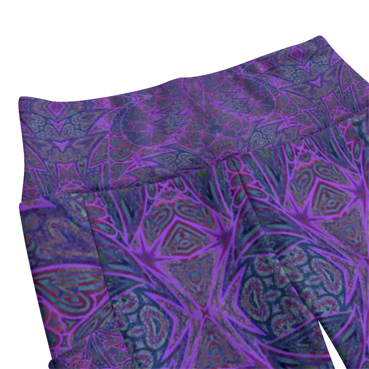 Purple Hearts High Waist Leggings With Side Pockets