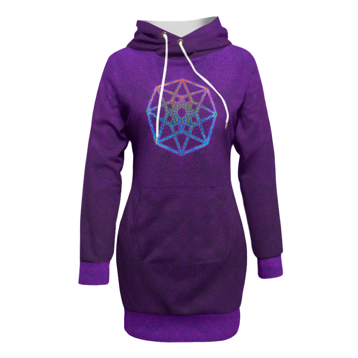 Tesseract Raglan Hoodie Dress
