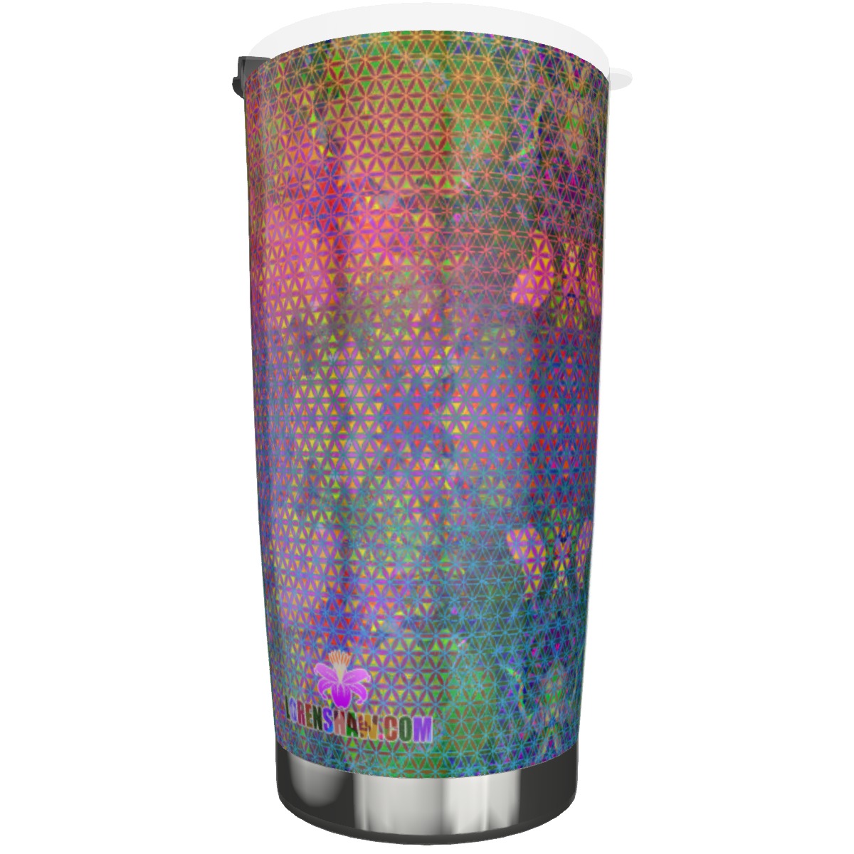 Chakra Flower of Life Stainless Steel Tumbler 20oz