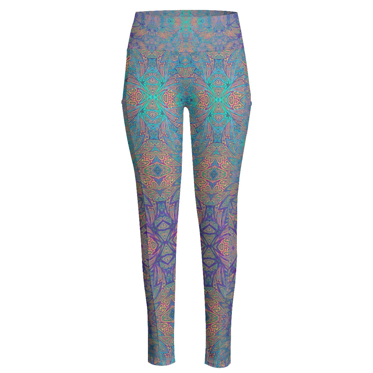1000 Hearts High Waist Leggings With Side Pockets