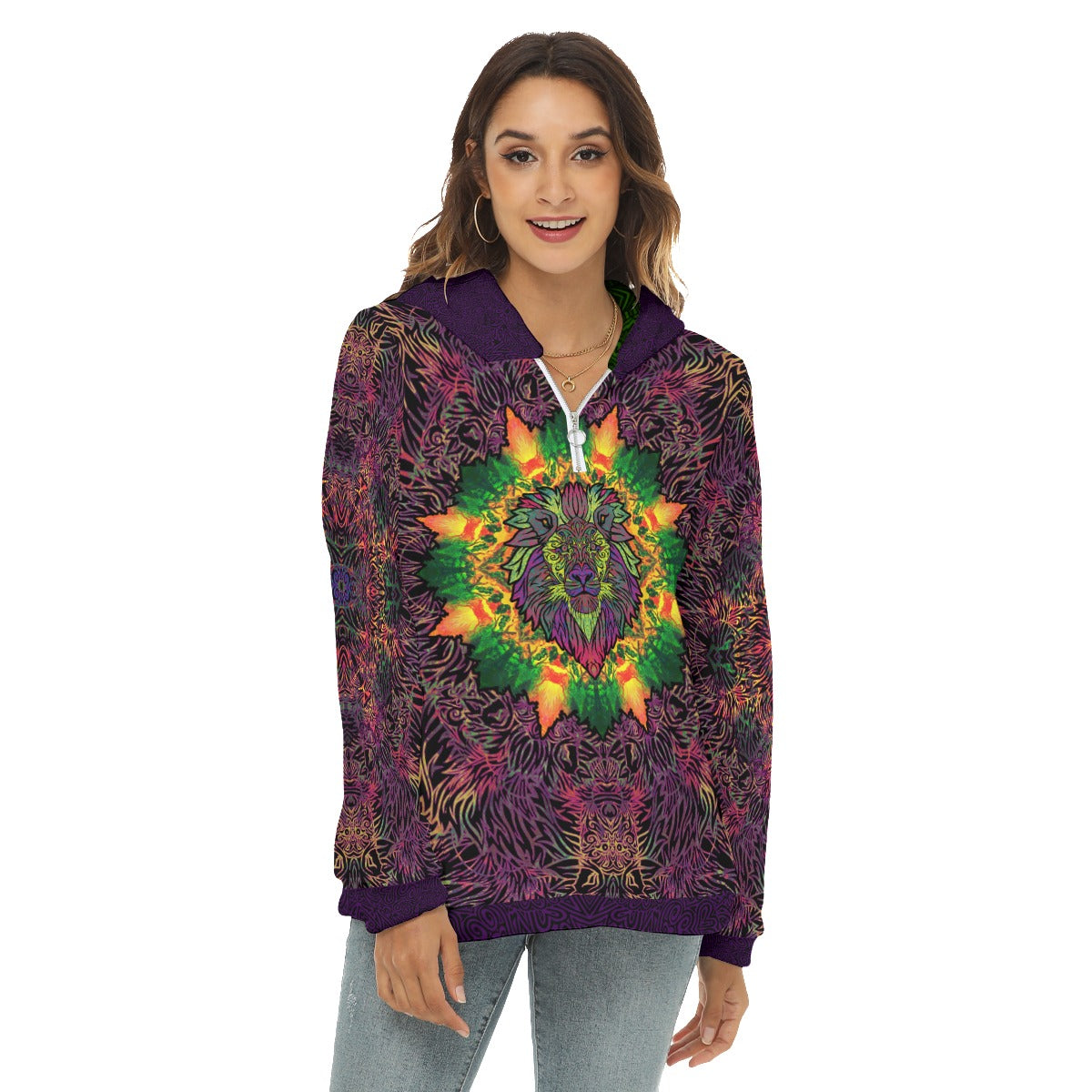 Heart of a Lion Plush Fleece Hoodie