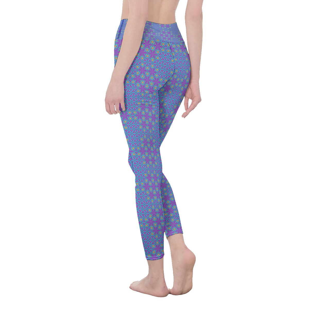 Honeycomb Flower of Life Mid-Rise Leggings