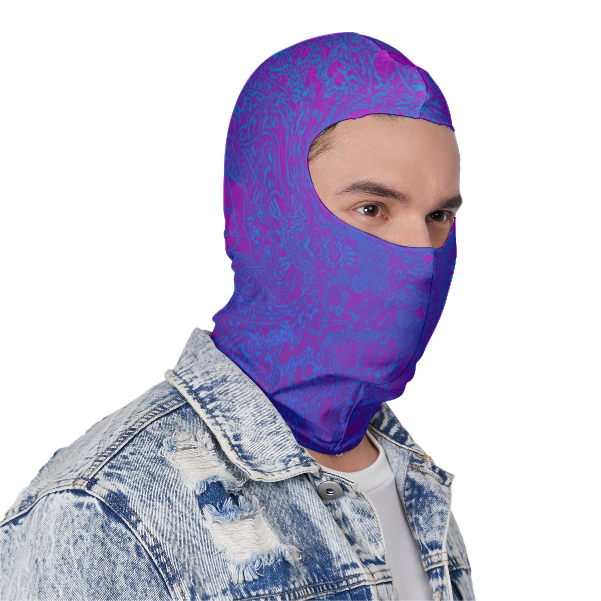 Purple Jellyfish Balaclava Face Mask