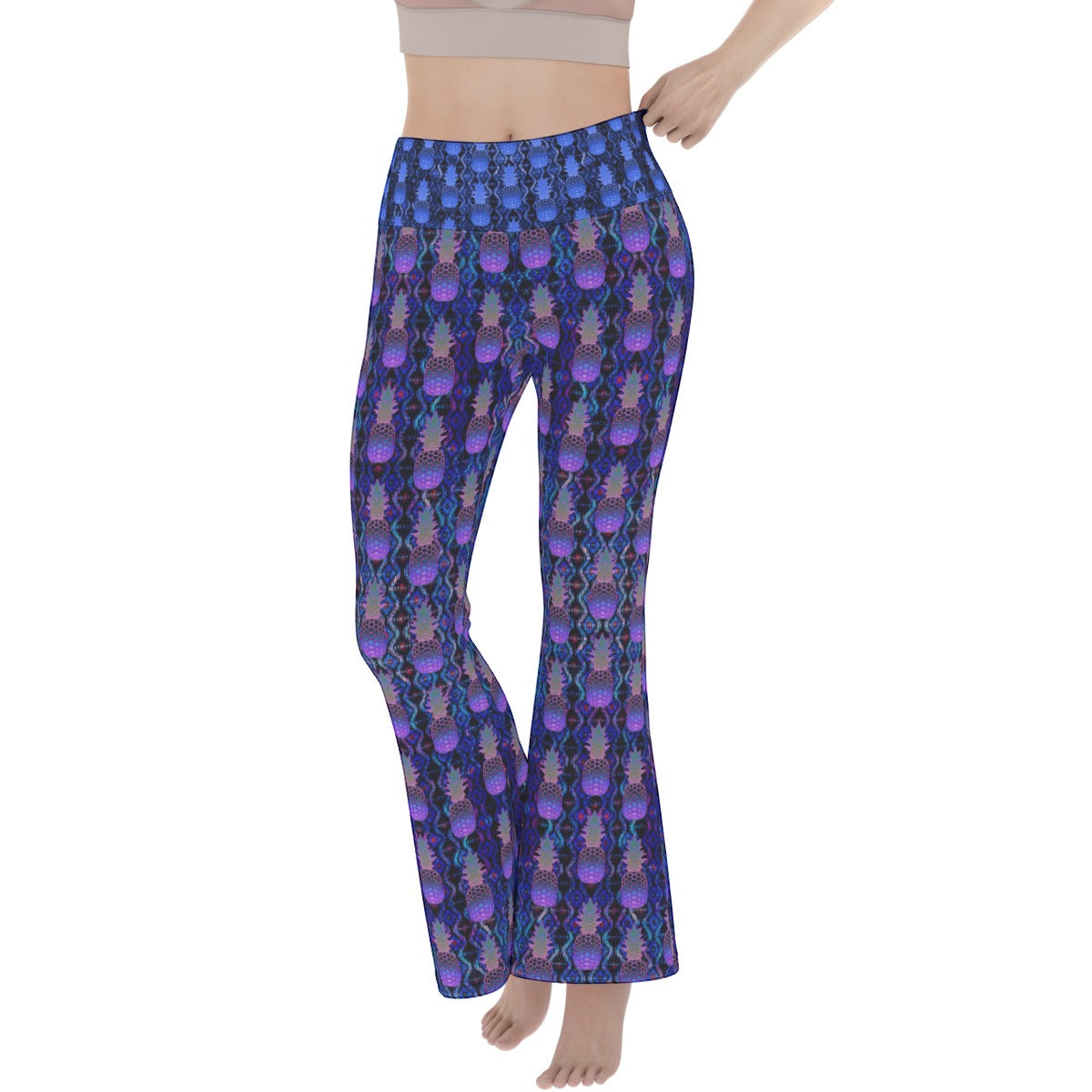Pineapple Paradise Flare Yoga Pants