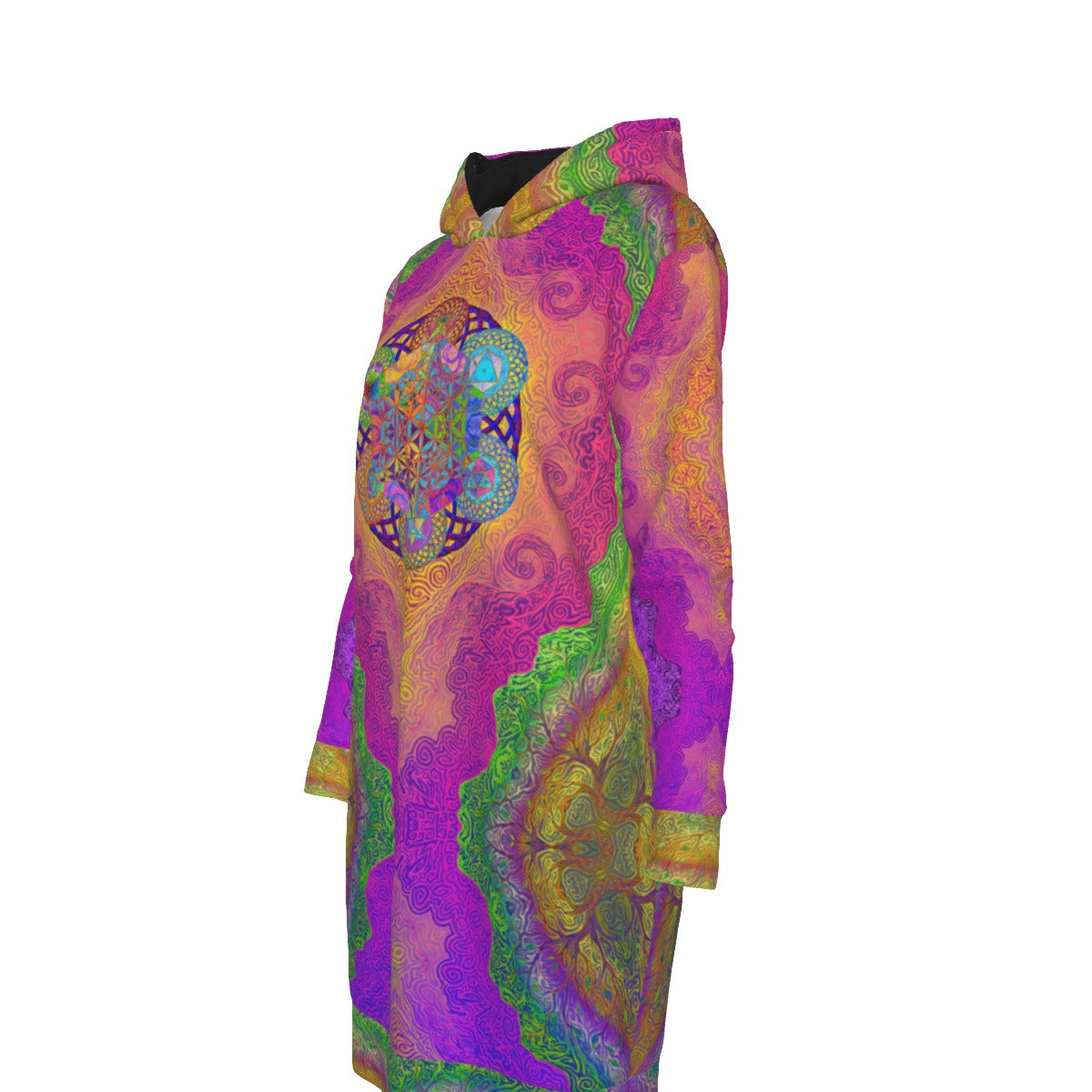 Metatrons Jungle Cube Hoodie Dress